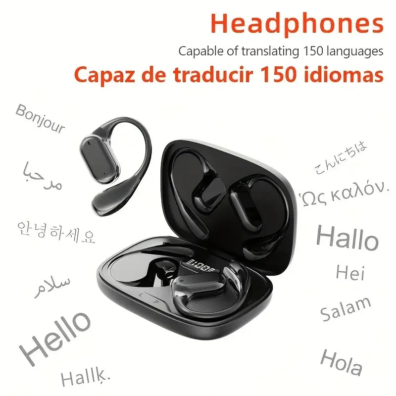 Fidgetstein Bluetooth Translation Earbuds with Charging Case