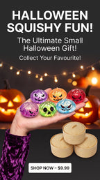 Halloween Glitter Dumpling Squishy Toy – 5.5cm