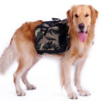 Fidgetstein Large Dog Saddle Backpack – Camouflage Adventure Pack