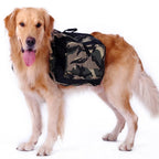 Fidgetstein Large Dog Saddle Backpack – Camouflage Adventure Pack