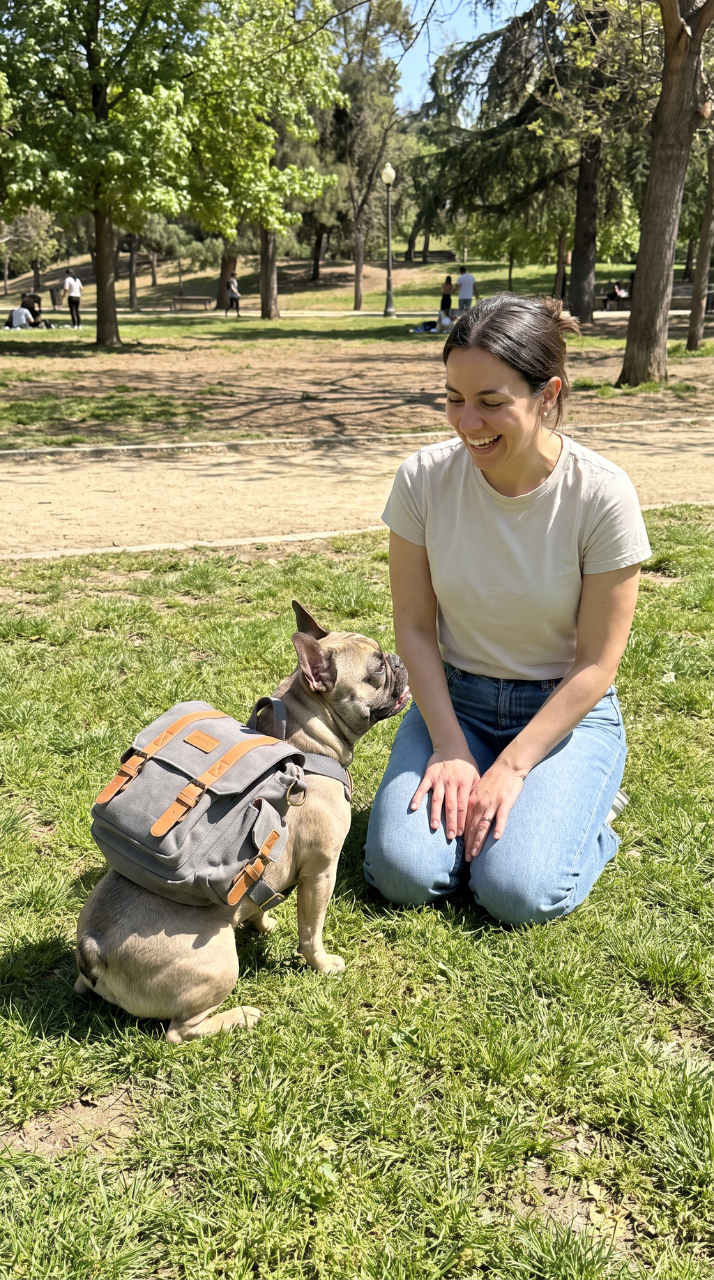 Fidgetstein Retro Dog Backpack – Adjustable Walking & Hiking Pack