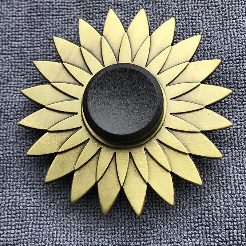 Fidgetstein Antique Brass Finish Metal Fidget Spinner