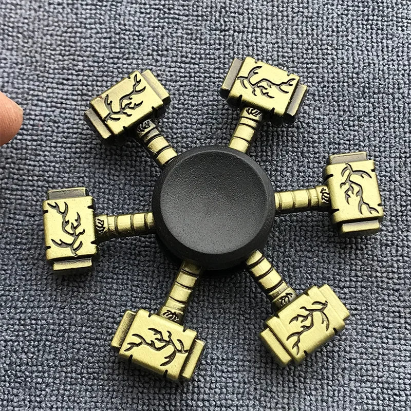 Fidgetstein Antique Brass Finish Metal Fidget Spinner