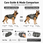 Fidgetstein Tactical Dog Backpack Harness – Outdoor Adventure Pack