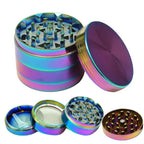 Stylish Crusher 4 Piece Rainbow Anodized Aluminum Crusher