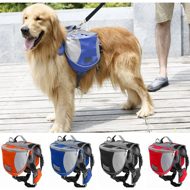 Fidgetstein Outdoor Dog Saddle Backpack – Reflective Adventure Pack
