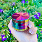 Stylish Crusher 4 Piece Rainbow Anodized Aluminum Crusher