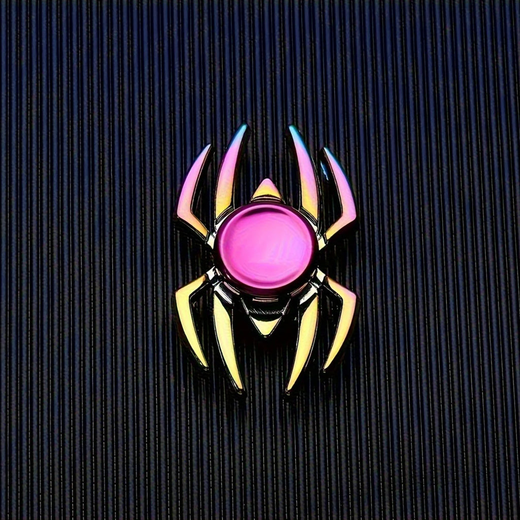 Fidgetstein Metal Spider Fidget Spinner – Rainbow Alloy