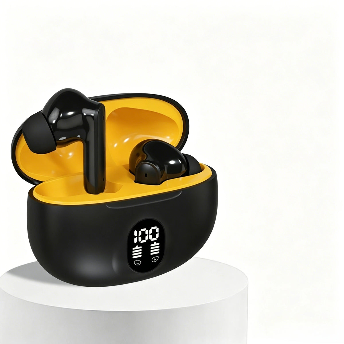Fidgetstein Bluetooth 5.3 Wireless Earbuds with LED Battery Display