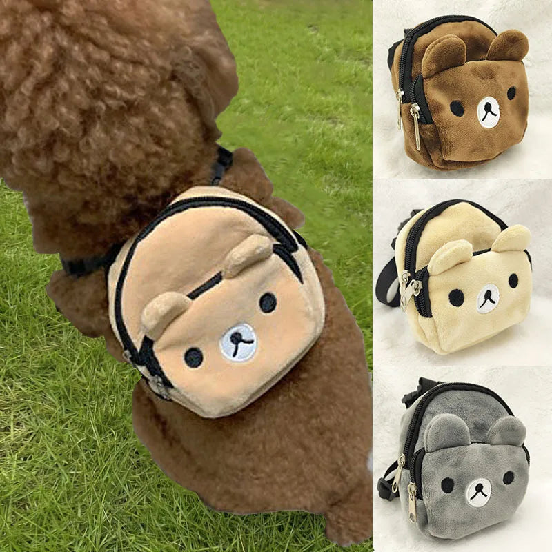 Fidgetstein Mini Dog Backpack – Cute Treat & Walking Bag