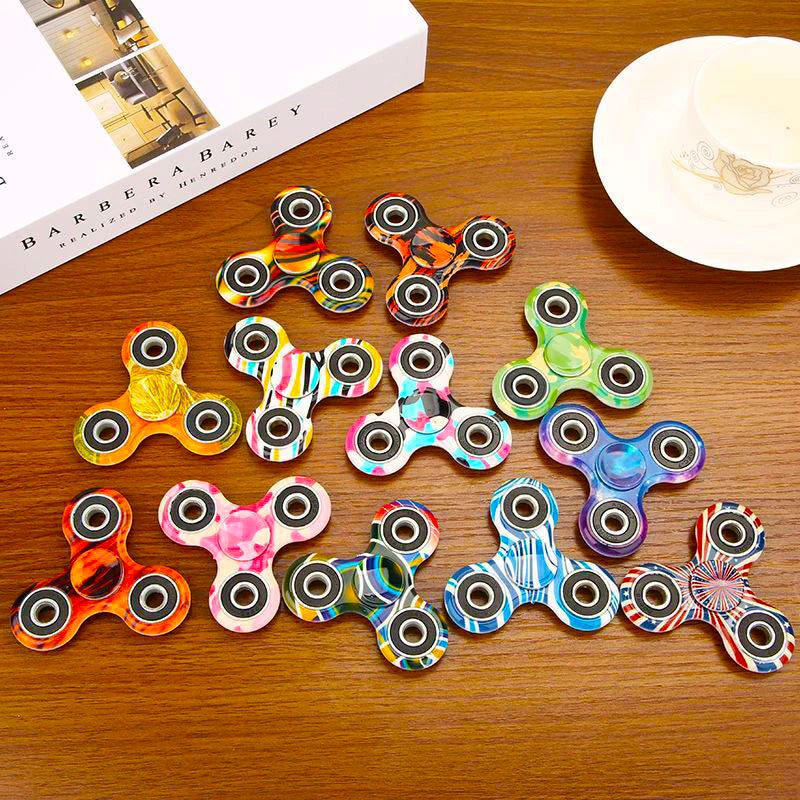 Fidgetstein Patterned Three-Arm Fidget Spinner