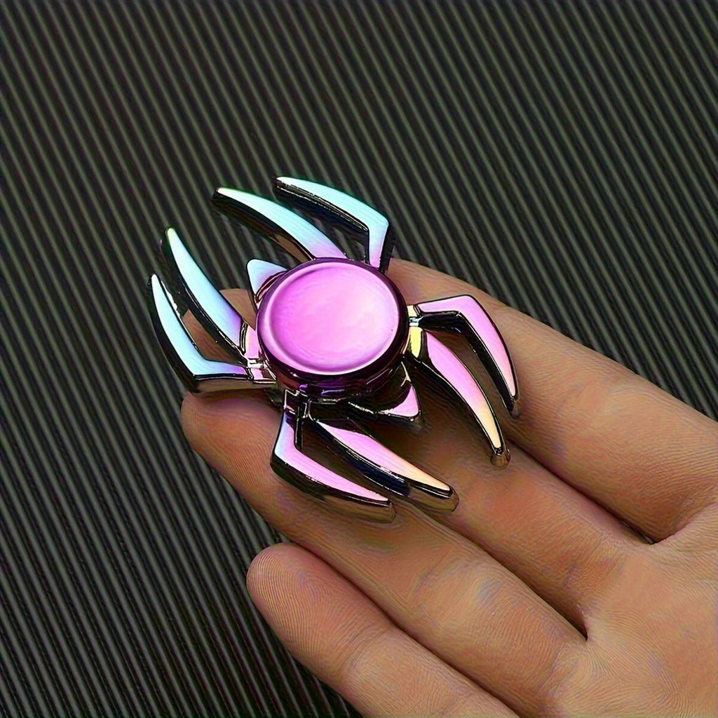 Fidgetstein Metal Spider Fidget Spinner – Rainbow Alloy