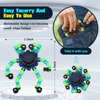 Fidgetstein 4-Pack Glow-in-the-Dark Robot Fidget Spinners