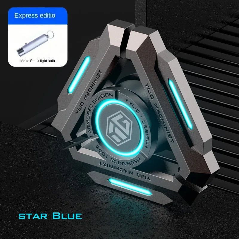 Fidgetstein Stellar Nucleus – Glow-in-the-Dark Metal Spinner