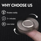 Fidgetstein 3-in-1 Metal Fidget Spinner – Slider & Clicker