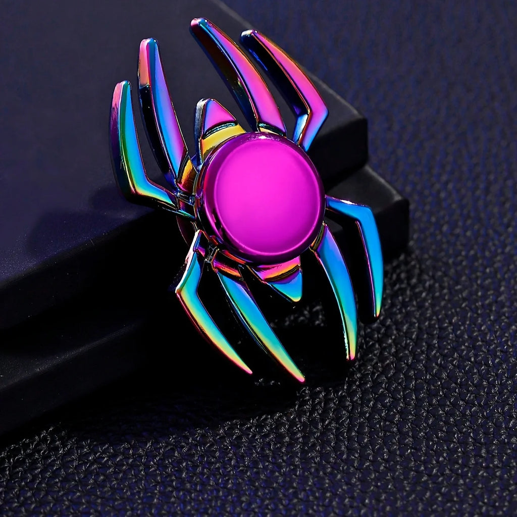 Fidgetstein Metal Spider Fidget Spinner – Rainbow Alloy