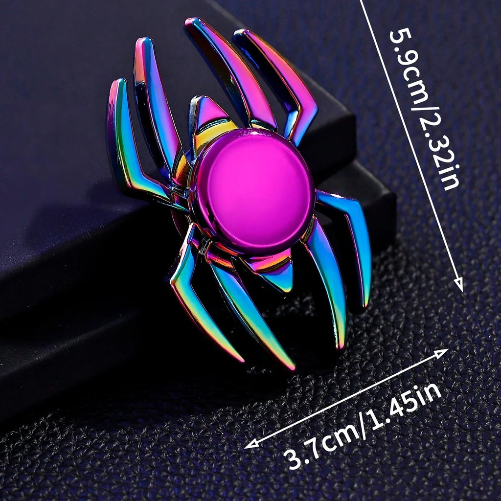 Fidgetstein Metal Spider Fidget Spinner – Rainbow Alloy