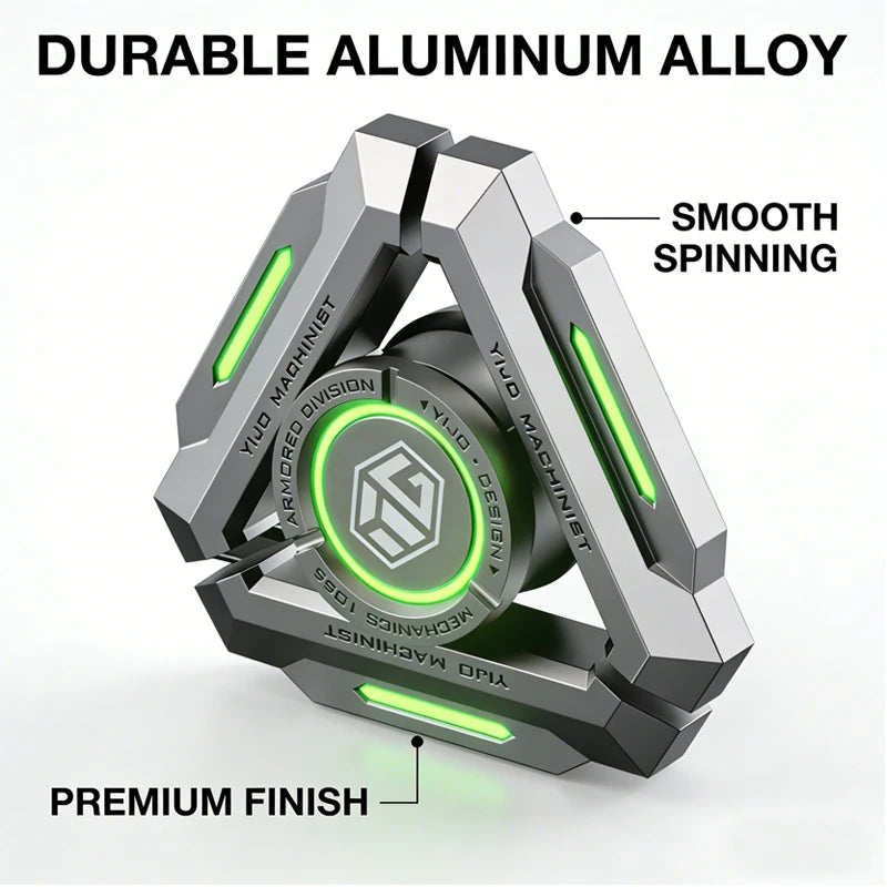Fidgetstein Stellar Nucleus – Glow-in-the-Dark Metal Spinner
