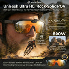 Fidgetstein Smart Cycling Camera Glasses – HD Video & Bluetooth