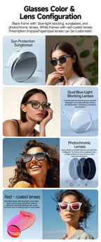Fidgetstein Smart Camera Glasses – HD Video & Photo