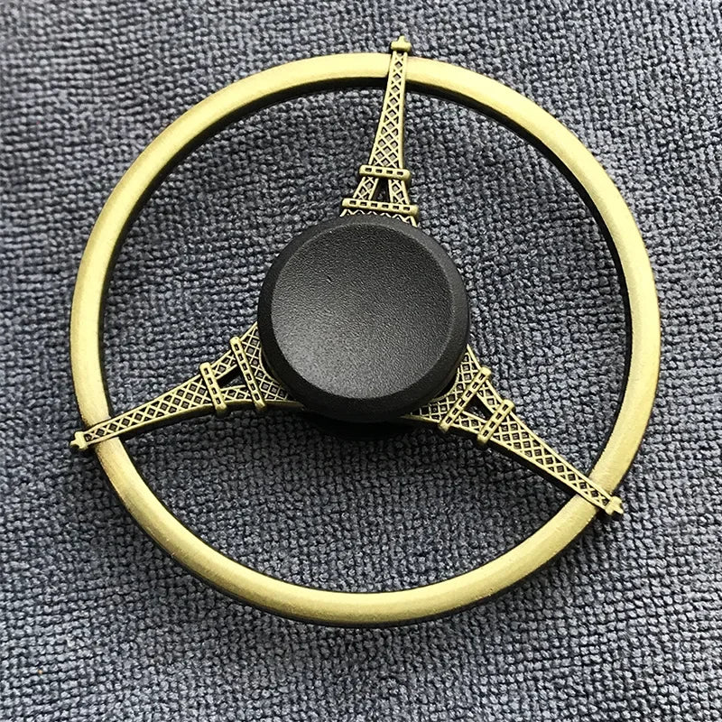 Fidgetstein Antique Brass Finish Metal Fidget Spinner