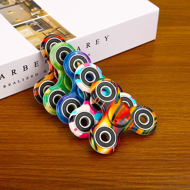 Fidgetstein Patterned Three-Arm Fidget Spinner