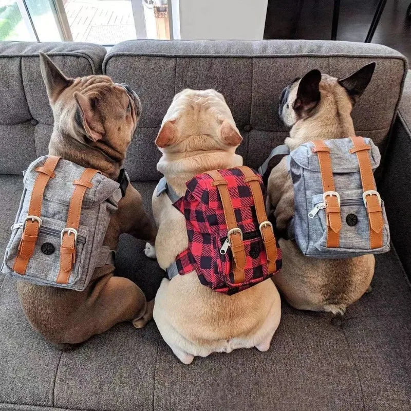 Fidgetstein Retro Dog Backpack – Adjustable Walking & Hiking Pack