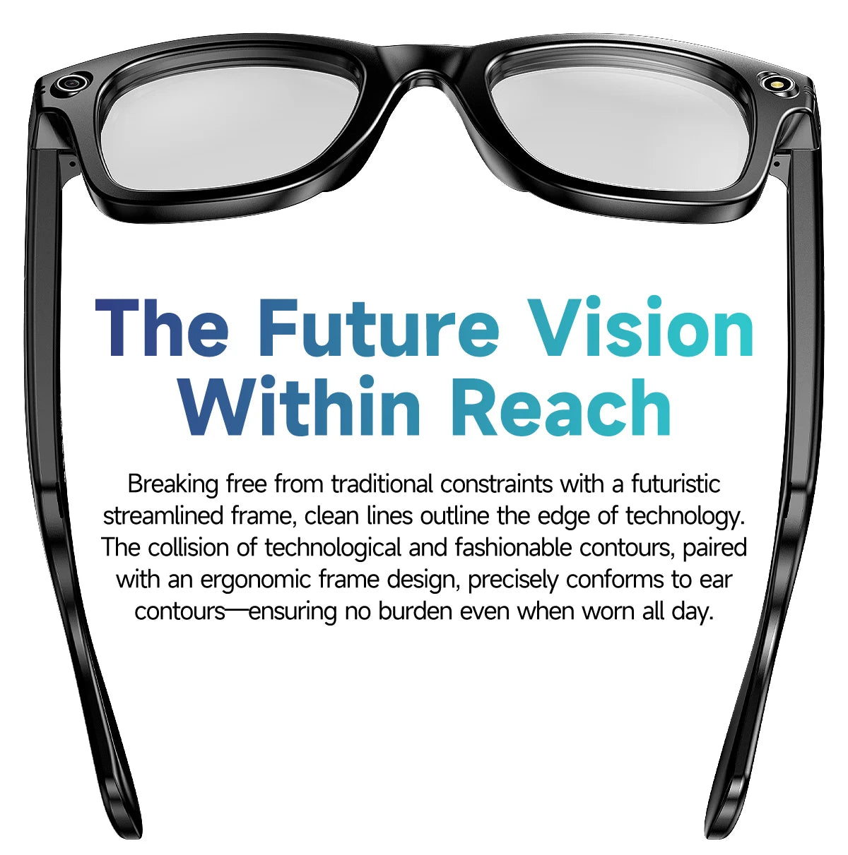 Fidgetstein Smart Camera Glasses – HD Video & Photo