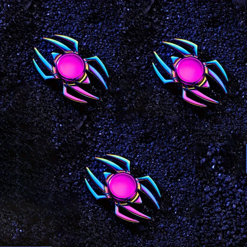 Fidgetstein Metal Spider Fidget Spinner – Rainbow Alloy