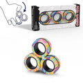3-Piece Magnetic Fidget Rings – Rainbow