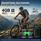 Fidgetstein Smart Cycling Camera Glasses – HD Video & Bluetooth