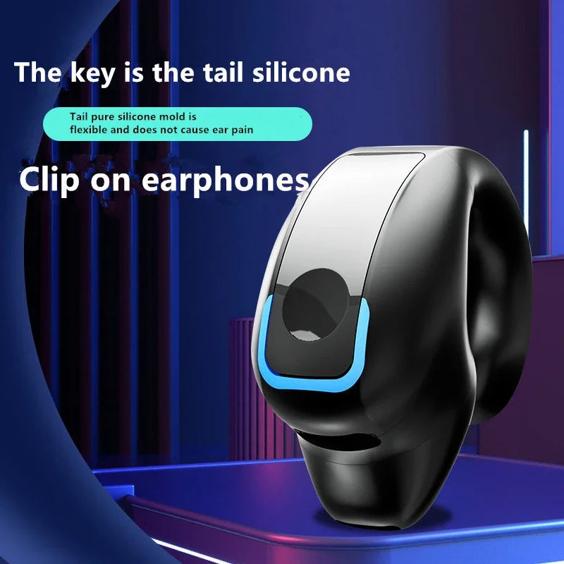 Fidgetstein Bluetooth 5.3 Open-Ear Clip Wireless Earphone