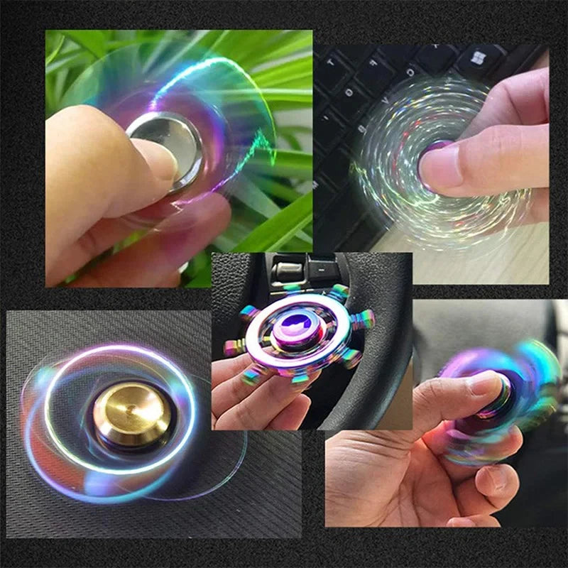 Fidgetstein Rainbow Metal Fidget Spinner